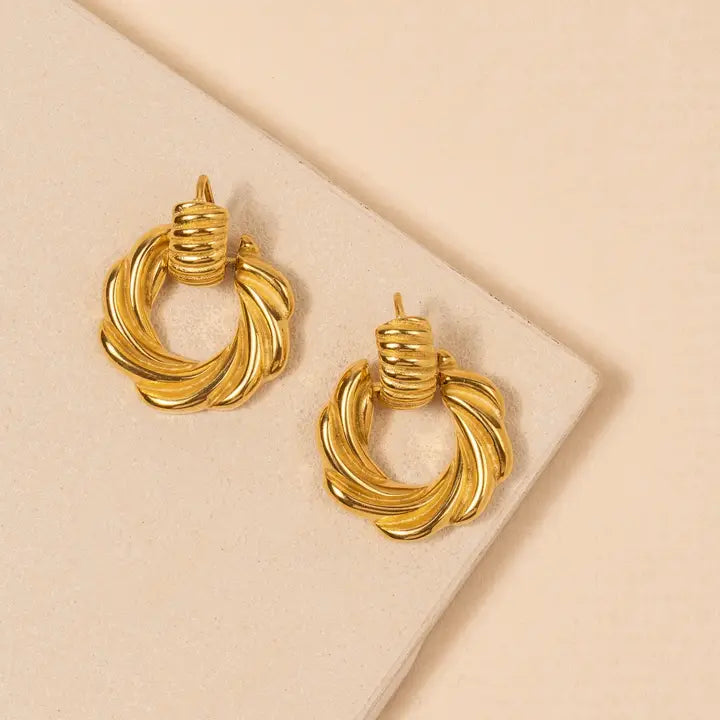 Double Circle Post Earring